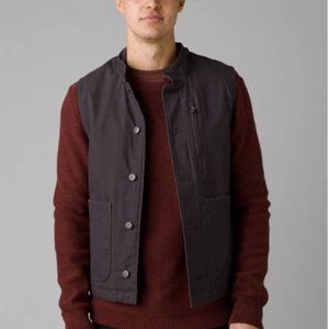 NWT! prAna Mens Trembly Vest Charcoal Gray (size medium)